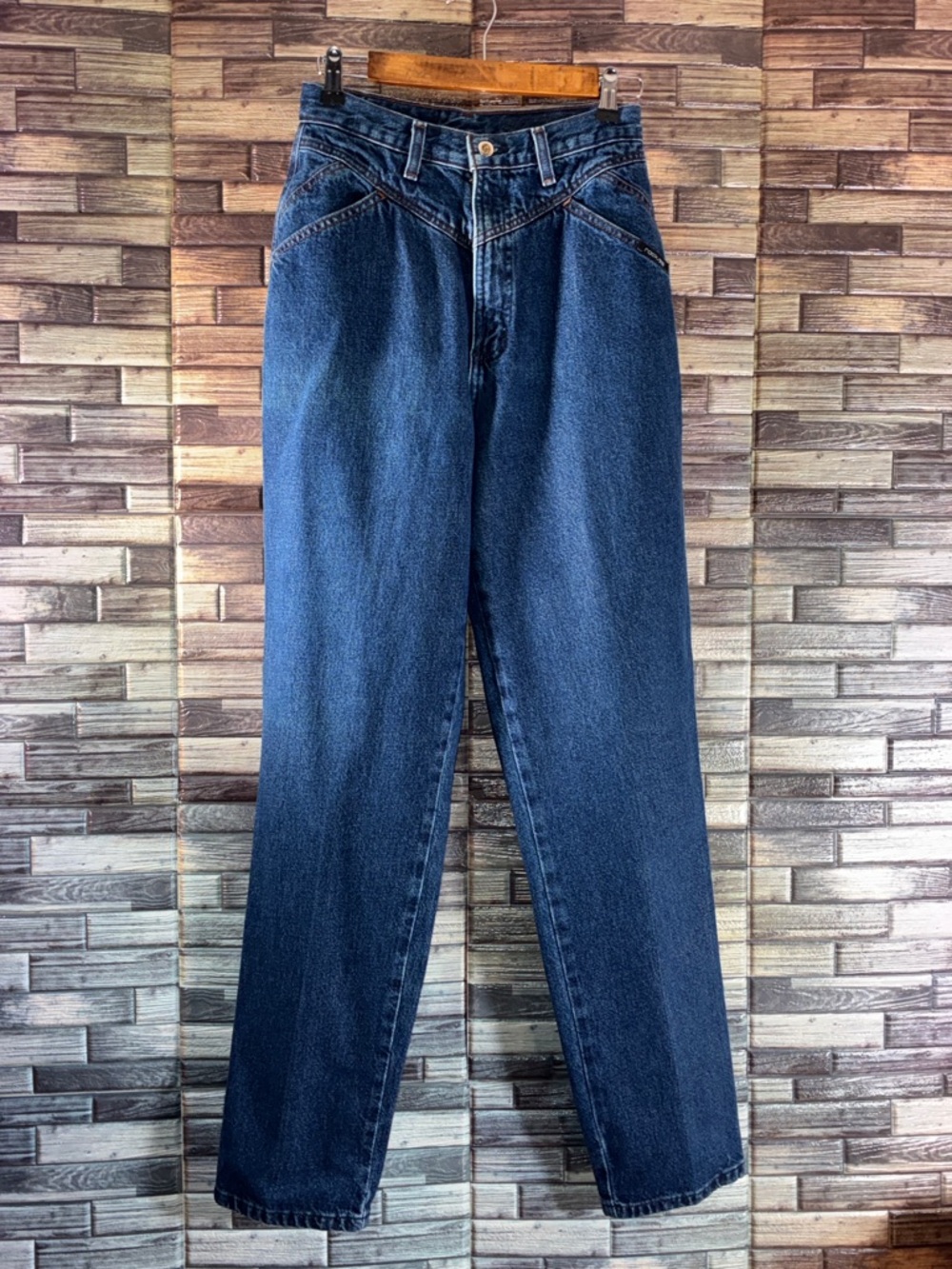Women’s Vintage Rockies Denim High Rise Bareback Western Jeans Size 11x33